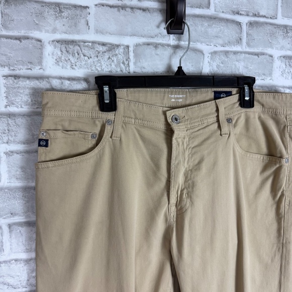 AG Adriano Goldschmied The Everett Slim Straight Khaki 5 Pocket Pants 36 x 34 - Picture 2 of 11